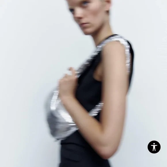 Zara sparkly shoulder bag - Picture 4 of 10